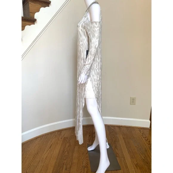 YFB pastel animal print cold shoulder maxi dress, NWT, S - Picture 6 of 11